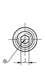 Schéma 1 + Poussoir à indexage 
et six pans 