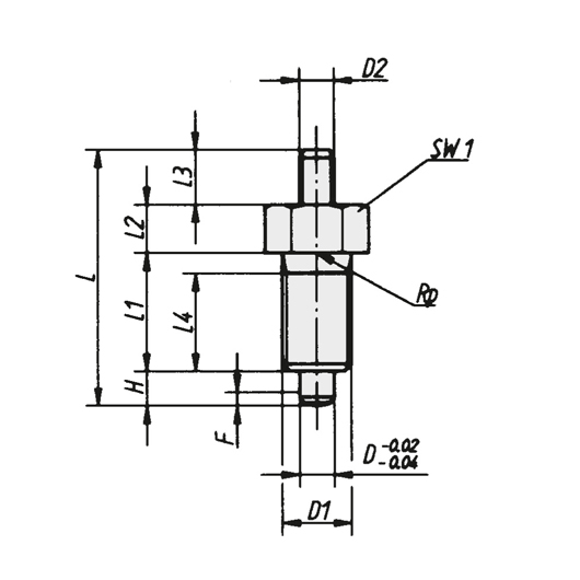 Schéma 1 + Bouton d'indexage 
sans tête 