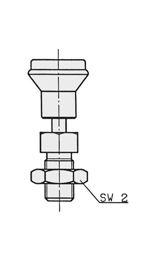 Schéma 3 + Bouton d'indexage 
sans cran 