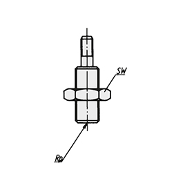 Schéma 2 + Bouton d'indexage 
sans tête et sans embase 