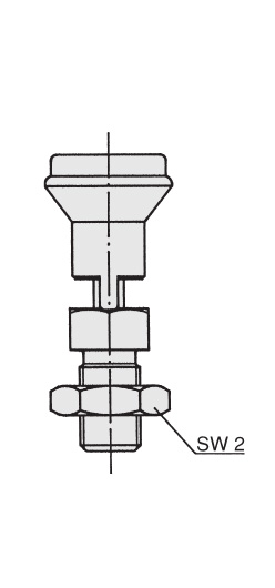 Schéma 3 + Bouton d'indexage 
avec cran 