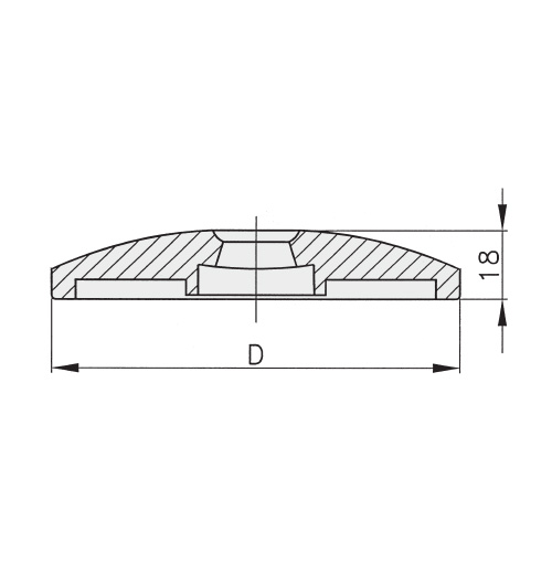 Schéma 3 + Base métallique pour pied de 8°