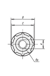 Schéma 1 + Embout pour tube rond