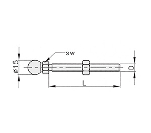 Schéma 2 + Tige pour pied orientable 40°