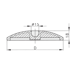 Schéma 3 + Base en plastique pour pied de 40°