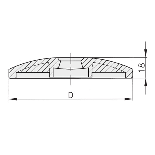 Schéma 3 + Base en plastique pour pied de 8°