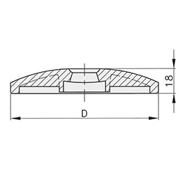 Schéma 3 + Base en plastique pour pied de 8°