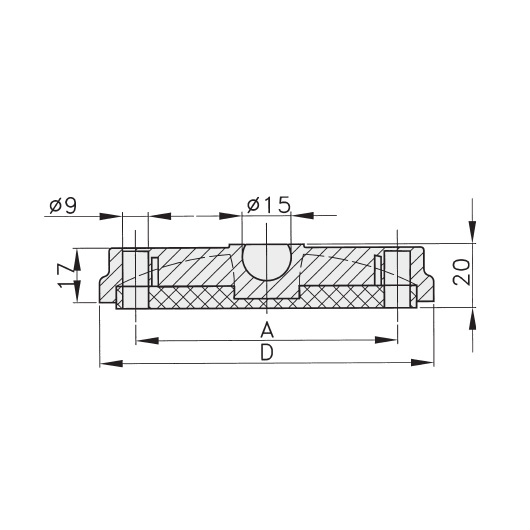 Schéma 4 + Base plastique pour pied de 40° 
avec avant trous 