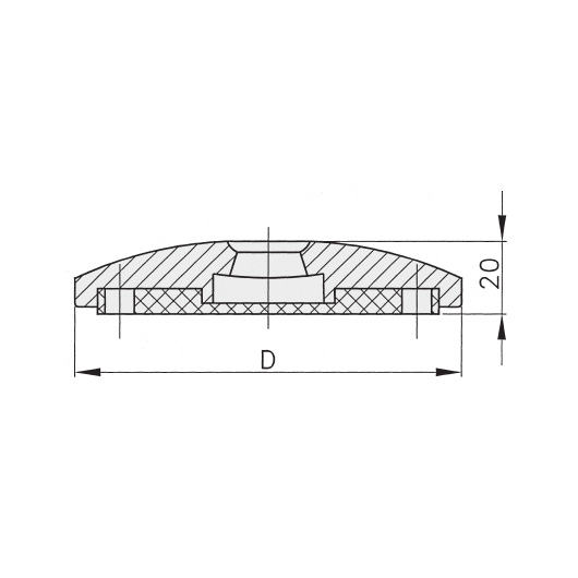 Schéma 4 + Base métallique pour pied de 8°