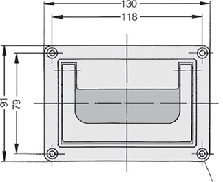 Schéma 1 + Poignée U1 
en aluminium 