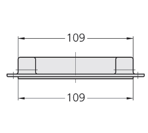 Schéma 3 + Poignée U2 
en plastique polyamide 