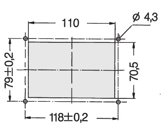 Schéma 4 + Poignée U1 
en aluminium 