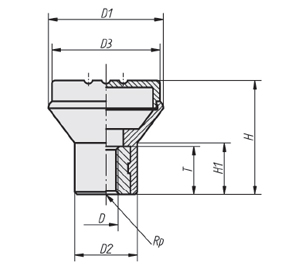 Schéma 2 + Bouton SR 
en plastique composite 