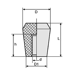 Schéma 4 + Bouton PHL 
en plastique composite 