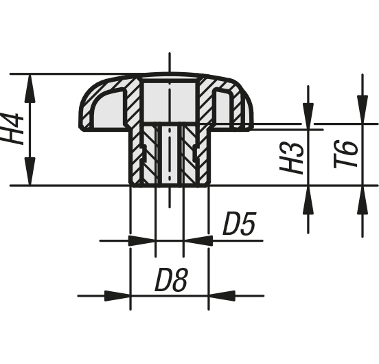 Schéma 2 + Bouton BRT 
en plastique composite 