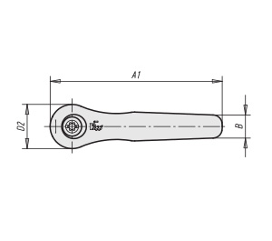 Schéma 1 + Manette indexable 
en zamac 