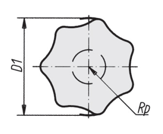 Schéma 1 + Bouton BRF 
en fonte 