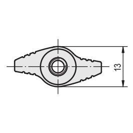 Schéma 1 + Bouton ERT 
en plastique composite 