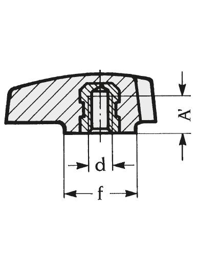 Schéma 2 + Bouton TRB 
en plastique composite 