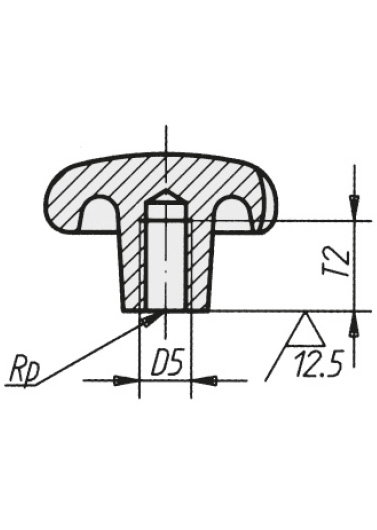 Schéma 4 + Bouton BRF 
en fonte 