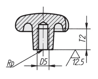 Schéma 4 + Bouton BRF 
en fonte 