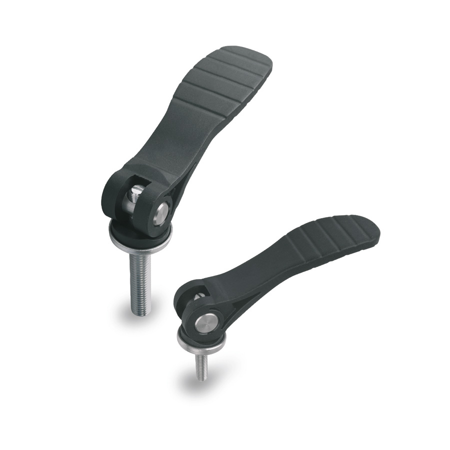 8 Poignées à Levier De Serrage Rapide M10 X 25mm - Réglables, Noir, Pour Machines Outils Et équipement Bois