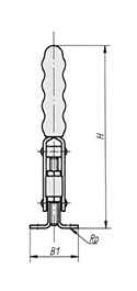 Schéma 2 + Sauterelle courbée verticale