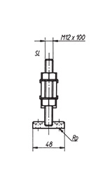 Schéma 2 + Sauterelle horizontale 
à broche réglable 