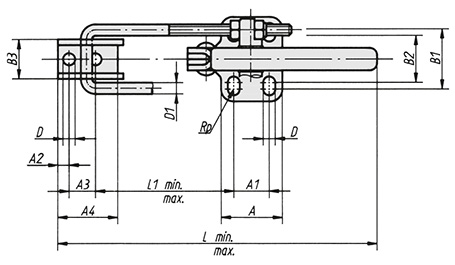 Schéma 2 + Sauterelle à étrier horizontal