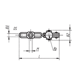 Schéma 3 + Sauterelle verticale 
à broche réglable 