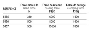 Schéma 3 + Sauterelle verticale 
à broche fixe série lourde 