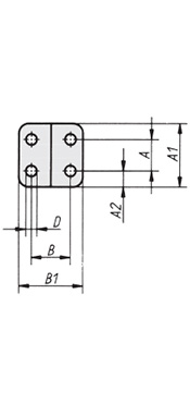 Schéma 4 + Sauterelle verticale 
à broche fixe 