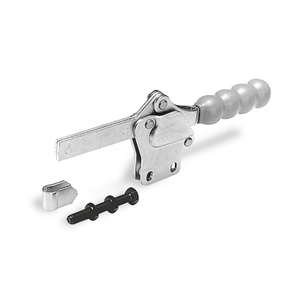 Sauterelles à levier horizontal : Sauterelle horizontale 
à pied droit et bras plein 